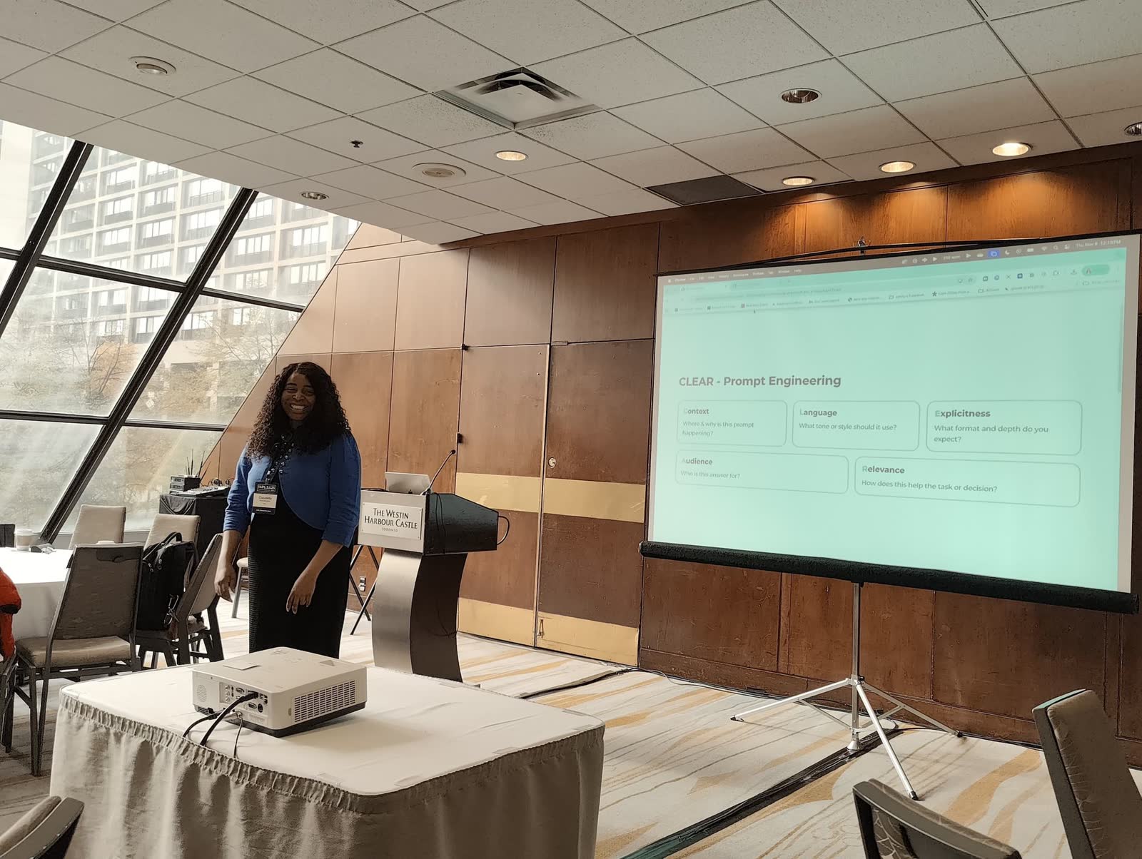A presenter leading an I4PL breakout session