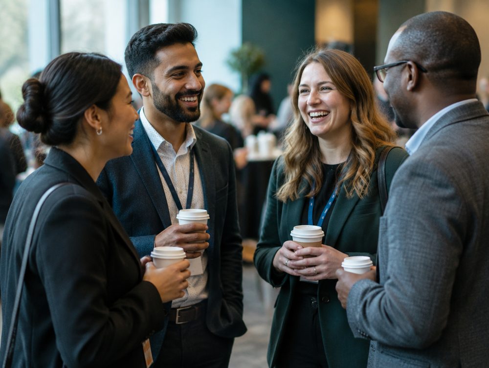 Members at an I4PL networking break.